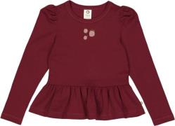 Müsli by Green Cotton Apple Print l/s T Str 128 - Cabernet Bluser Bomu...