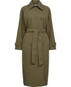 Magasin Trenchcoat Drew 1 GRS Kvinde Dried Herb Trenchcoats Str L