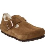 Birkenstock London Shearling Leve Mink Kvinde Braun Slip-ins Str 40 - ...