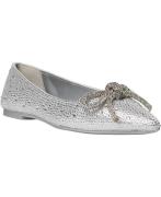 Steve Madden Elinar Ballerina Kvinde Silver Ballerinaer Str 40 - hos M...