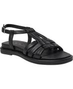 Wonders Luna Kvinde Negro Flade Sandaler Str 40 - hos Magasin