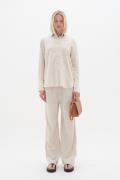 InWear Amosiw Pants Kvinde Haze Hørbukser Relaxed Fit Str 40 - hos Mag...