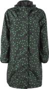 Danefæ Edith Rainjacket Kvinde Black/khaki Fleur Regnjakker Str XS - h...