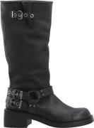 Bianco Biaharper Bikerboot Pull Up Leather Kvinde Black Cowboy & Biker...