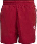 adidas 3stripe Swim Shorts Mand Red Badeshorts Str L - Nylon hos Magas...