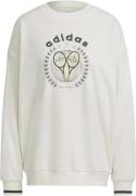 adidas Tennis Luxe Graphic Sweater Kvinde White Sweatshirts Str 40 - B...