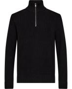 McNeal Troyer zip Mand Black Turtlenecks Str L - Bomuld hos Magasin