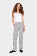 Saint Tropez Ulinasz Pants Kvinde Night Sky Stripe Hørbukser Casual Fi...