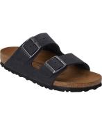 Birkenstock Arizona NU Oiled Black Kvinde Sort Flade Sandaler Str 40 -...