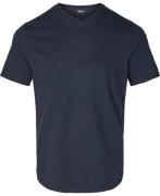 Magasin Marcel 2 Tshirt Mand Navy Mel. Kortærmede Tshirts Str L