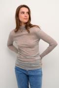 Karen by Simonsen Dollykb Turtleneck Kvinde Opal Gray Melange Rullekra...