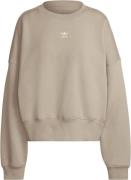 adidas Essentials Fleece Sweatshirt Kvinde Beige Sweatshirts Str 40 - ...