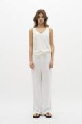 InWear Ellieiw Pants Kvinde Pure White Hørbukser Regular Fit Str 40 - ...