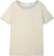 The New Tnkenya S_S Rib Tee Str 158-164 cm/13-14 år - White Swan Kortæ...