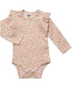 Magasin Anna 1 Baby Body Organic Gots Str 92 Orange Flower Langærmede ...