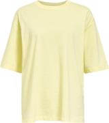 Object Objgima 2/4 Oversize Tshirt Noos Kvinde Lemon Meringue/col Topp...