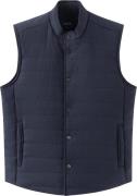 ETON Navy Blue Padded Merino Wool Vest Mand Blå Veste Str L Merino - h...