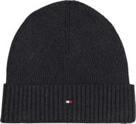 Tommy Hilfiger TH Flag Pima Cotton Beanie ONE SIZE - Huer hos Magasin