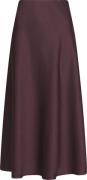 Neo Noir Bovary Skirt Kvinde Burgundy Maxi Nederdele Str 40 - hos Maga...