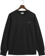 Gant REG EMB Archive Shield Cneck Mand Black Sweatshirts Str L - Bomul...