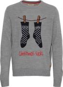 Blend Christmas Pullover Mand Stone Mix Sweatshirts Str L - hos Magasi...