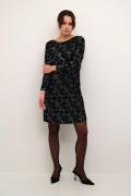 Kaffe Kagrit Sequin Dress Kvinde Black/dark Silver Sequin Korte Kjoler...