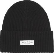 Marc O’Polo Beanie, Knitted, Foldup, Structure Kvinde Black Overgangsj...