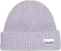 Ganni Structured Rib Beanie ONE SIZE - Huer hos Magasin