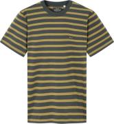 Mads Nørgaard - Copenhagen Cotton Jersey Stripe Frode Tee Mand Sort Og...