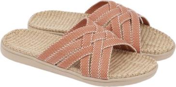 Lovelies Matara Triple Cross Sandal w/ Jute Sole Kvinde Apricot Flade ...