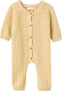 Lil' Atelier Nbfdaimo Loose Knit Suit LIL Str 56 - Sahara Sun Buksedra...