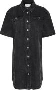 Kaffe Kaemma Denim Shirt Dress Kvinde Medium Grey Denim Korte Kjoler S...