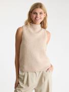 Neo Noir Odelia Knit Top Kvinde Sand Sweaters Str 40 - Uld hos Magasin