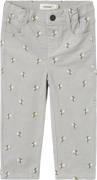 Lil' Atelier Nmfbella Baggy Cord Pants 1119hc S Str 122 - Mirage Gray ...