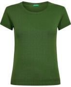 United Colors of Benetton Sweater Kvinde Grøn Kortærmet Strik Str L - ...