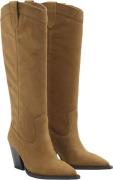 MANGO Suede Cowboy Boots Kvinde 31 Cowboy & Biker Str 35 - Læder hos M...