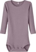 Name It Nbfkab LS Body Noos Str 92 - Elderberry/melange Langærmede Bod...