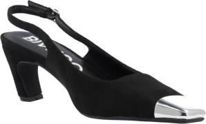 Bianco Biaclara Slingback Faux Suede Kvinde Black Slingbacks Str 40 - ...