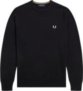 Fred Perry K9601 Mand Black Sweaters Str S - Uld hos Magasin