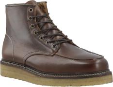 Bianco Biajesper Moc Toe Boot Waxed Leather Mand Dark Brown Snørestøvl...