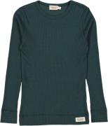 MarMar Copenhagen Plain Tee LS Str 6Y/116 - Pine Toppe hos Magasin