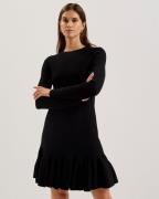 Ted Baker Loisss Flippy Skirt Long Sleeve Min Kvinde Black Korte Kjole...