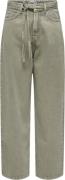 ONLY Onlbleecker MW Belt Loose Long Pant Kvinde Deep Lichen Green/wash...