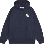 Wood Wood Wwcass AA Chest Print Hoodie Mand Navy Hoodies Str L - hos M...