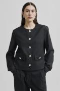 Second Female Wake Tailored Jacket Kvinde Dark Grey Melange Overgangsj...