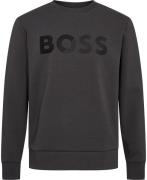 BOSS Salbo Tape Logo Mand Dark Grey Sweatshirts Str S - hos Magasin