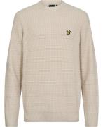 Lyle & Scott Waffle Knit Jumper Kvinde W870 Cove Sweaters Str L - hos ...