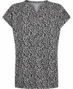 Betty & Co Shirt Short 1/2 S Kvinde Black-nature Skjorter Str XL - hos...