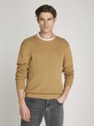 Tommy Hilfiger Herringbone Structure C NK Mand Safari Canvas Sweaters ...