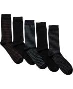 Lindbergh 5 Pack Mixed Bamboo Sock 40-47 - Ankelømper hos Magasin